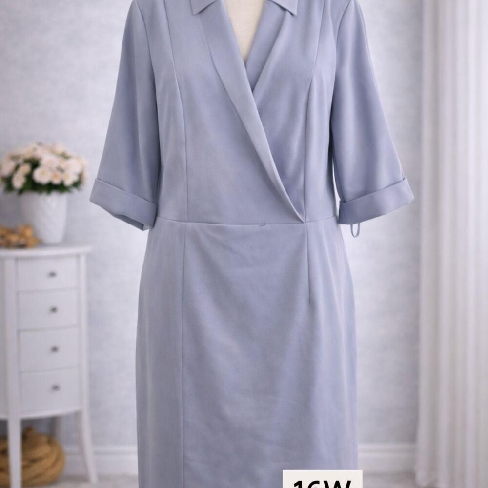 Donna-karan Women's Blue and Purple Work-dresses